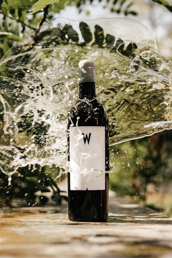 Schwarz Weiß Flasche
