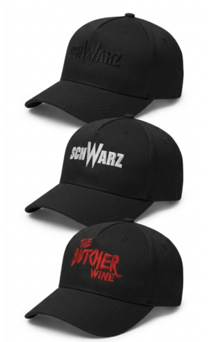 Schwarz Kappe mit Logo